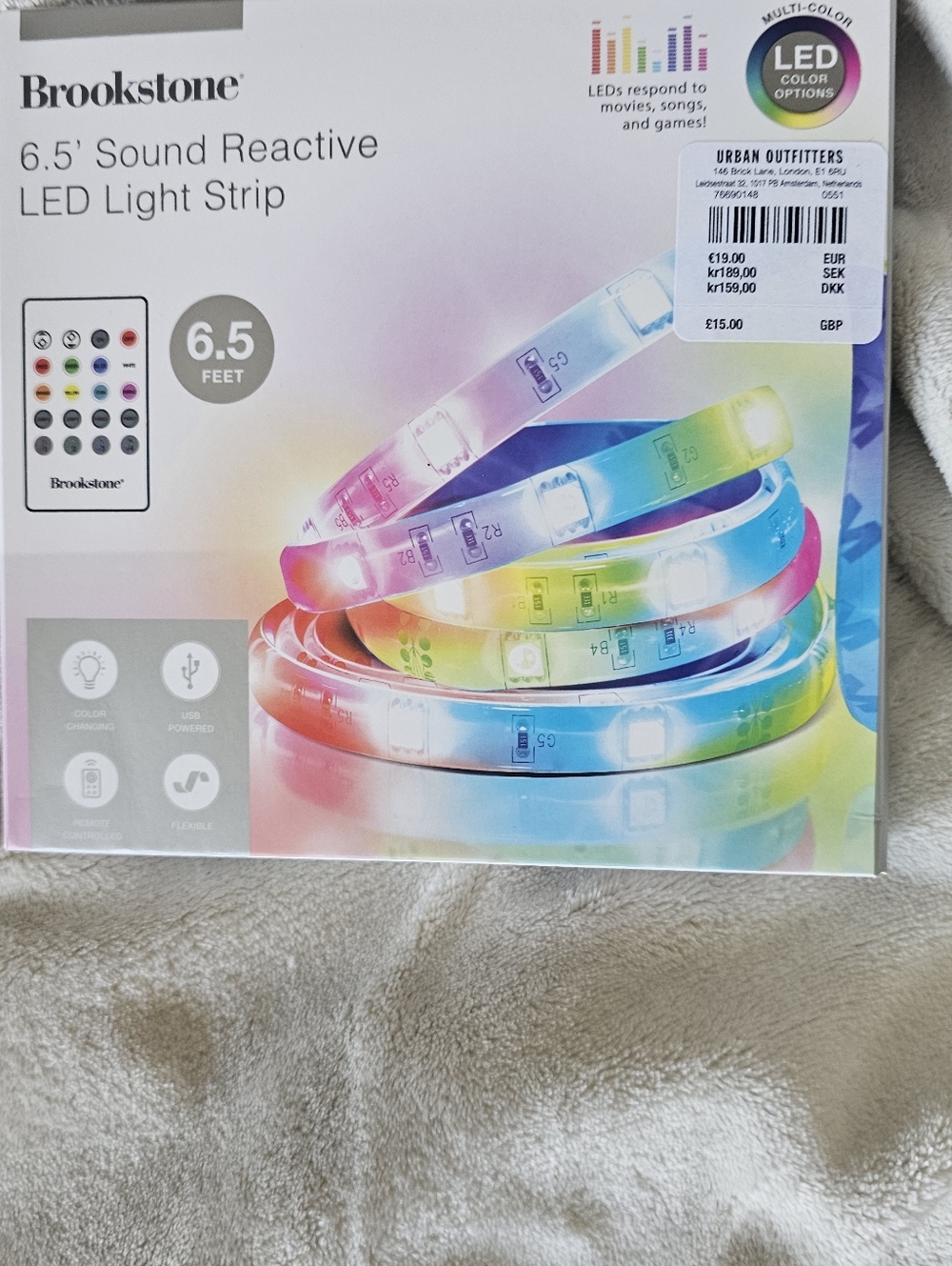 Brookstone 6.5' Sound Reactive Light Strip